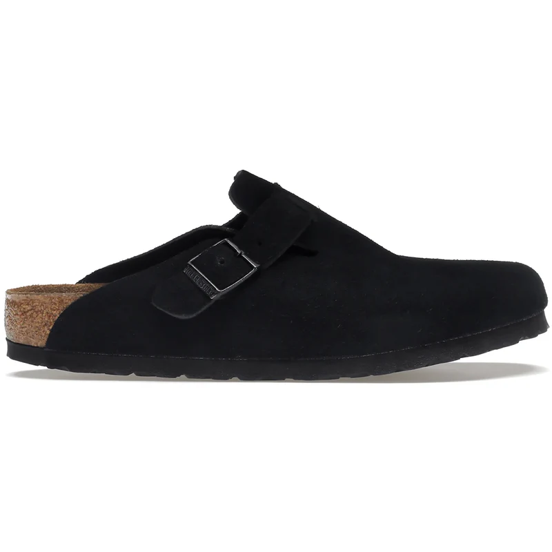 Birkenstock Boston Black Suede Produkt Billede